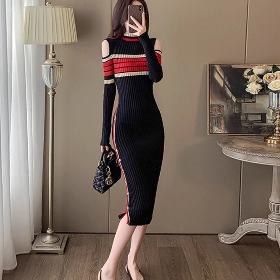 Knitted French dress