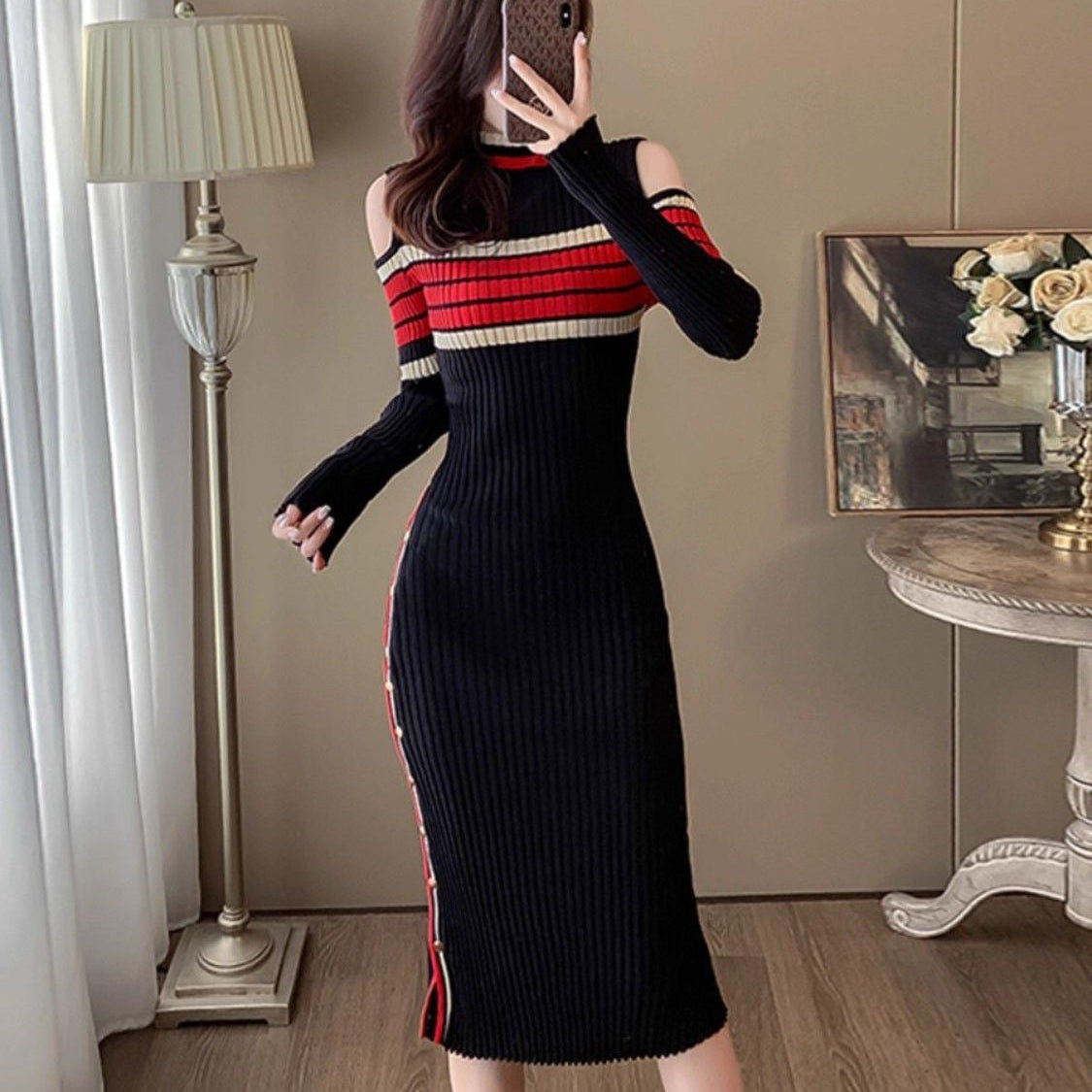 Knitted French dress