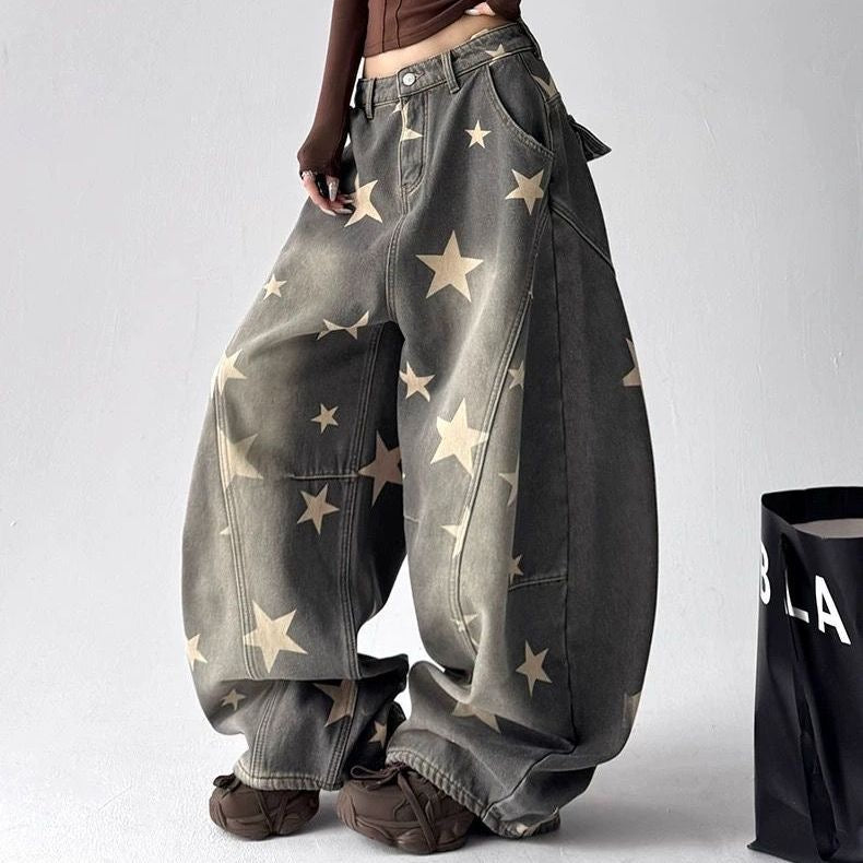 Star Print Jeans