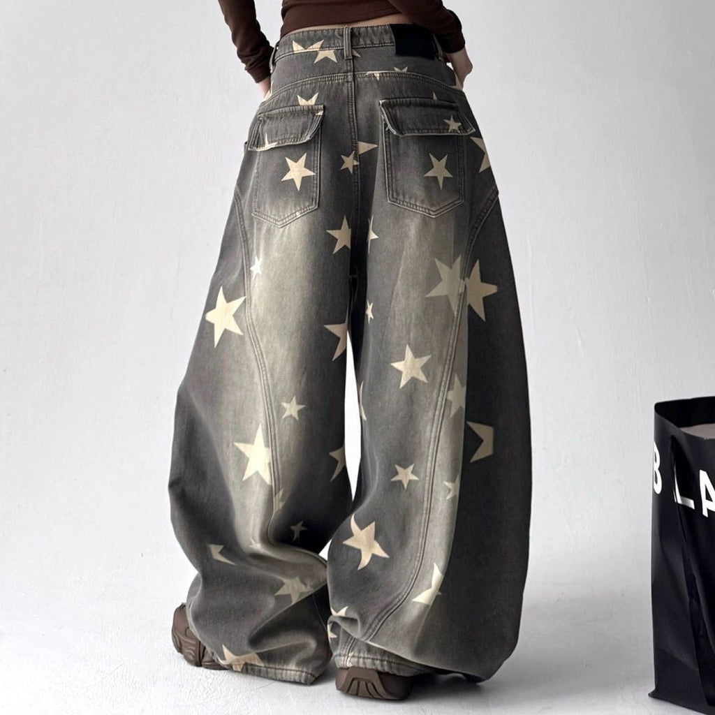 Star Print Jeans
