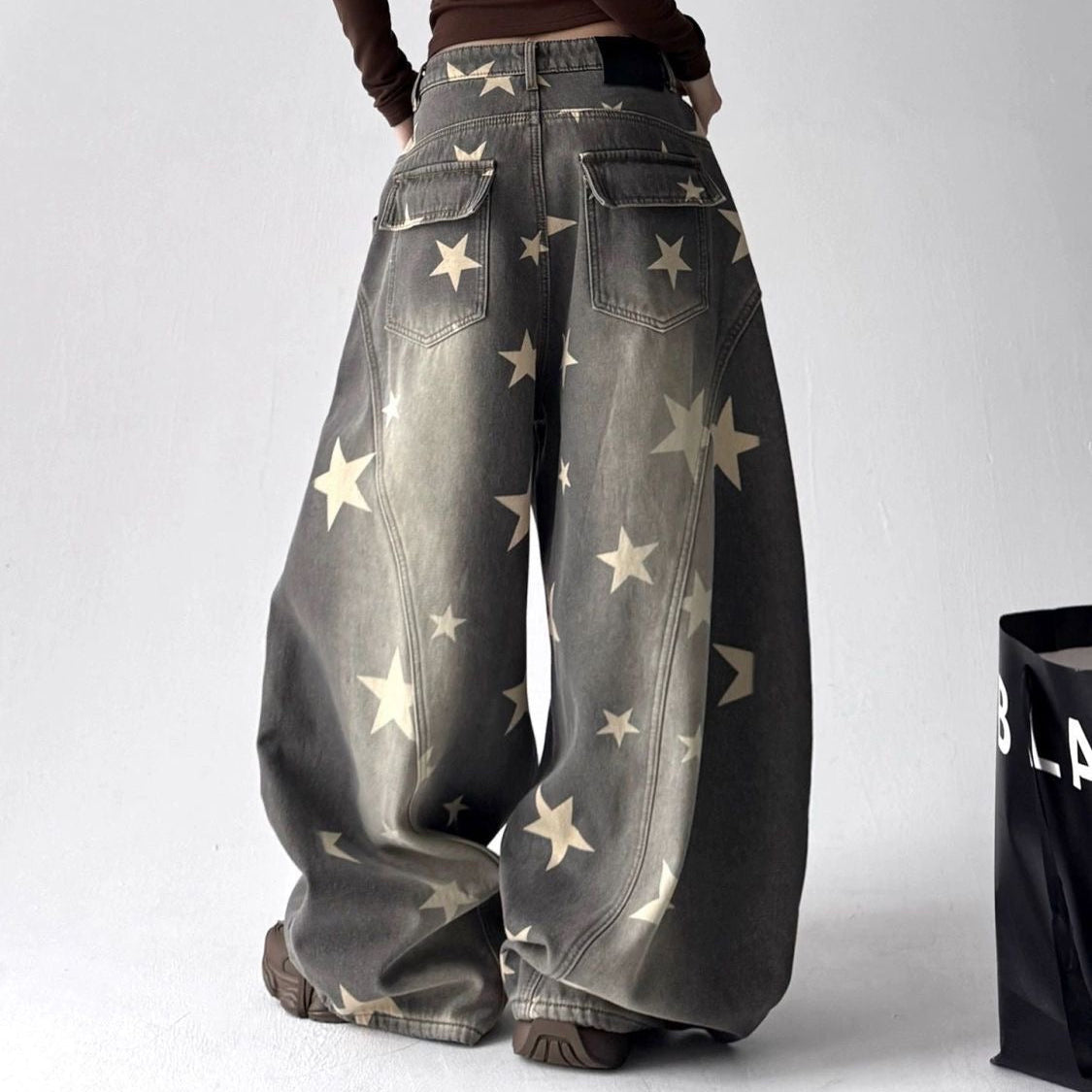 Star Print Jeans