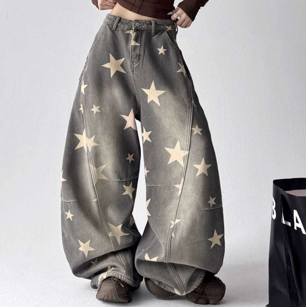 Star Print Jeans