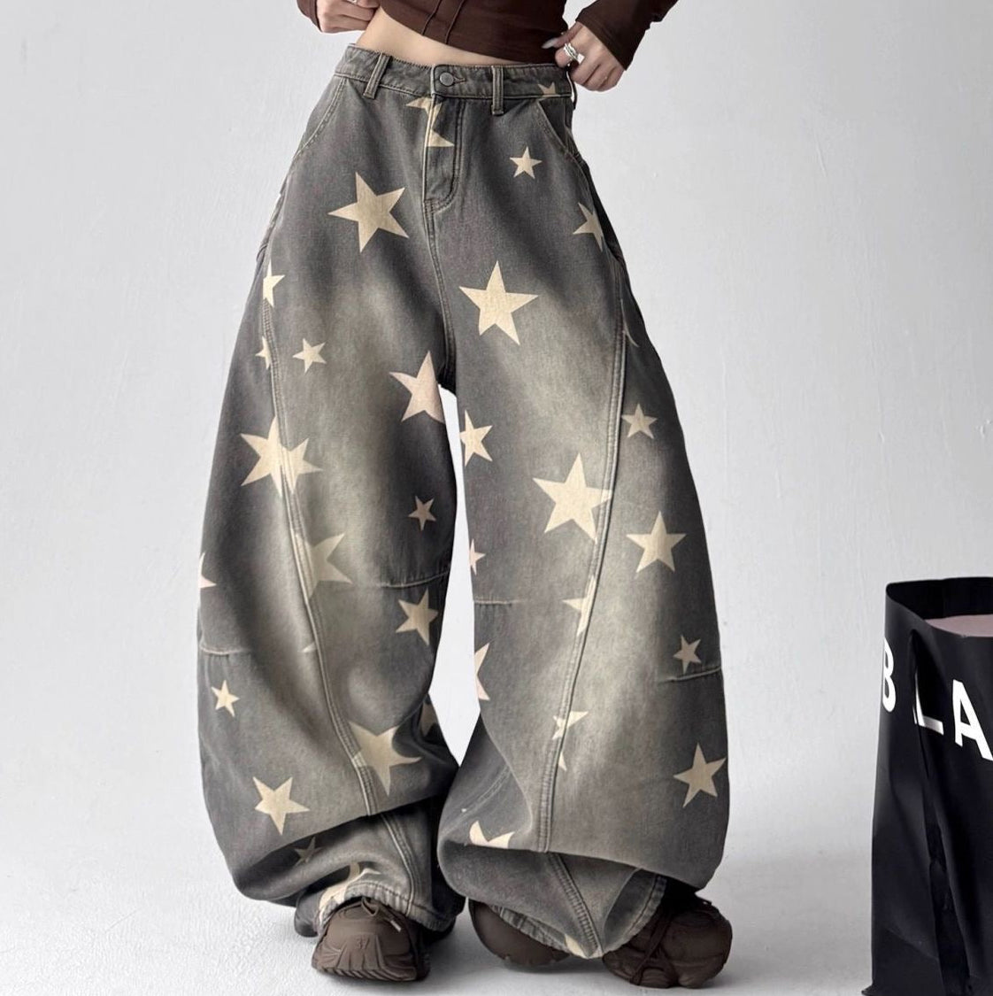 Star Print Jeans