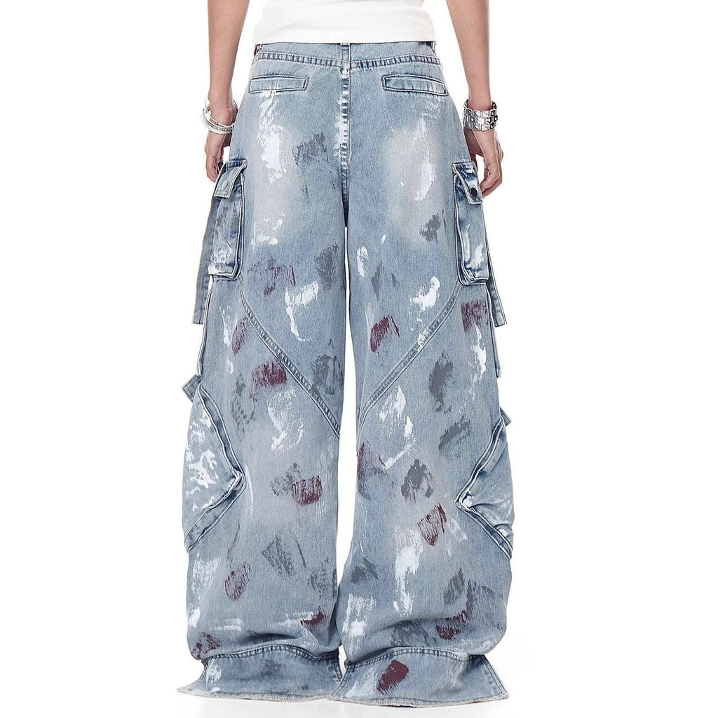 graffiti-splatter Jeans