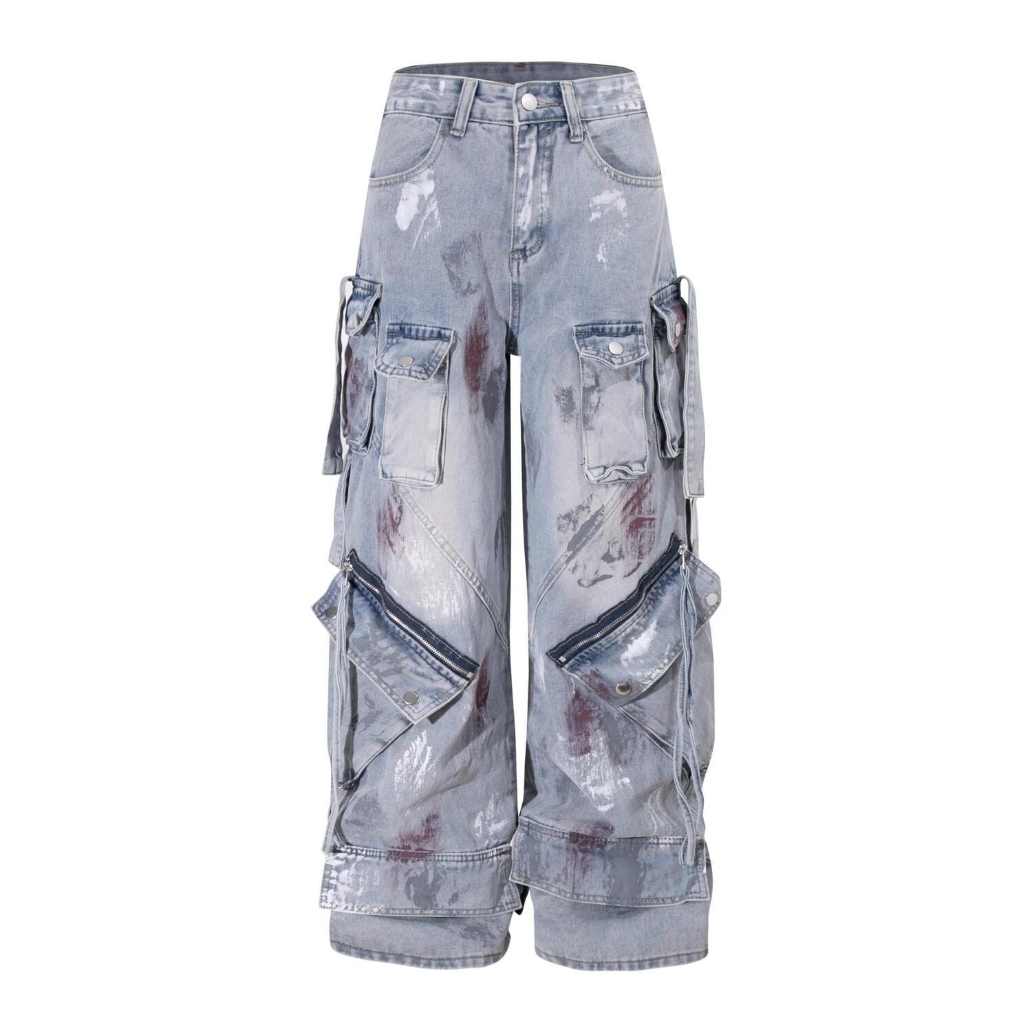 graffiti-splatter Jeans