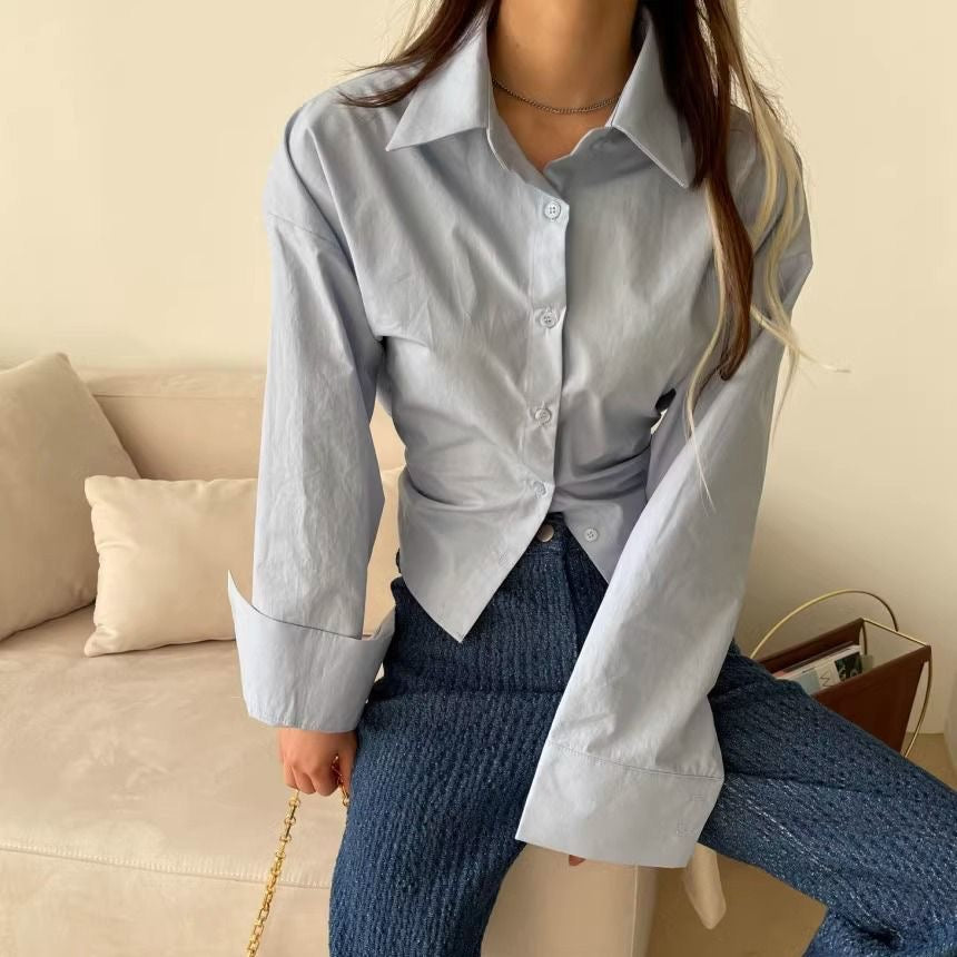 Korean style Back-tie shirt