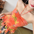 Orange sunset camisole top