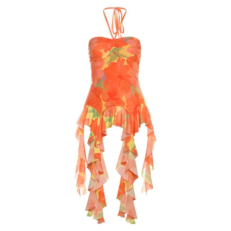 Orange sunset camisole top