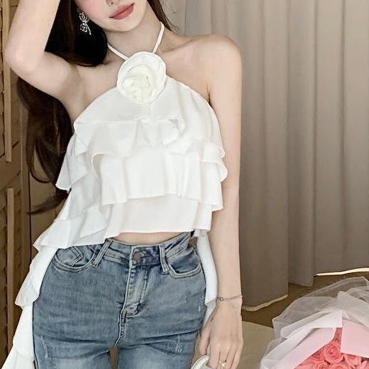 Ruffled crop top
