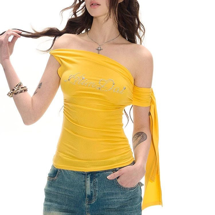 ribbon off-shoulder top