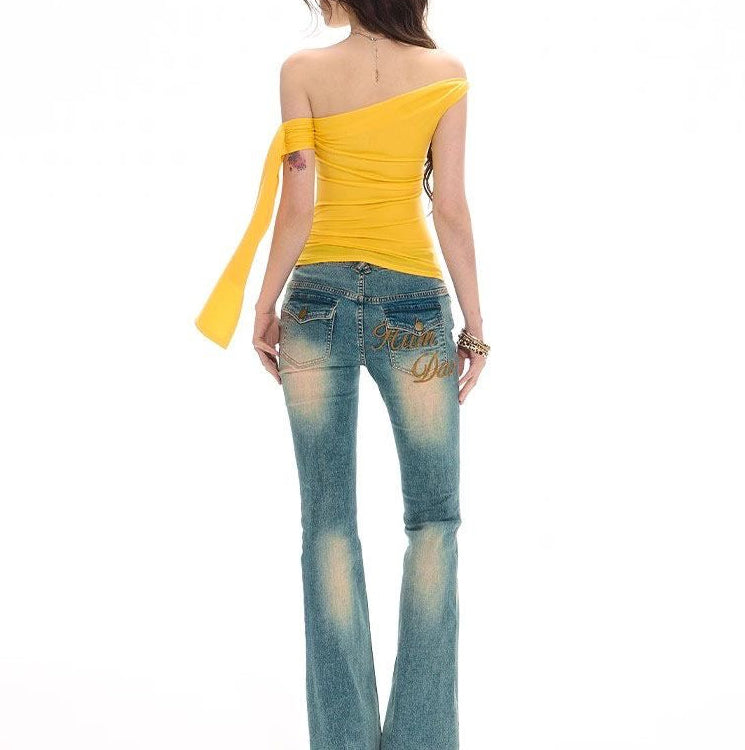 ribbon off-shoulder top