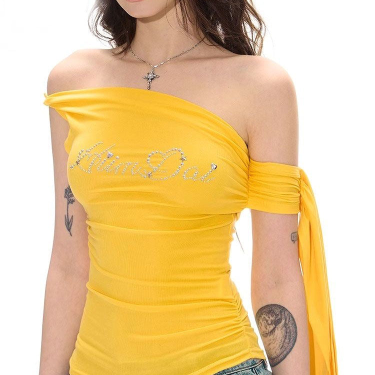 ribbon off-shoulder top