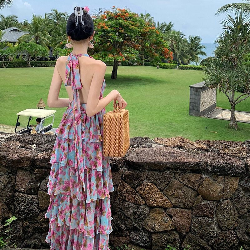 French high-waisted cake dress