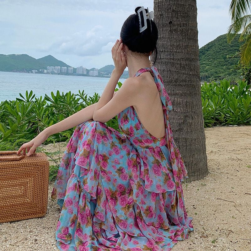 French high-waisted cake dress