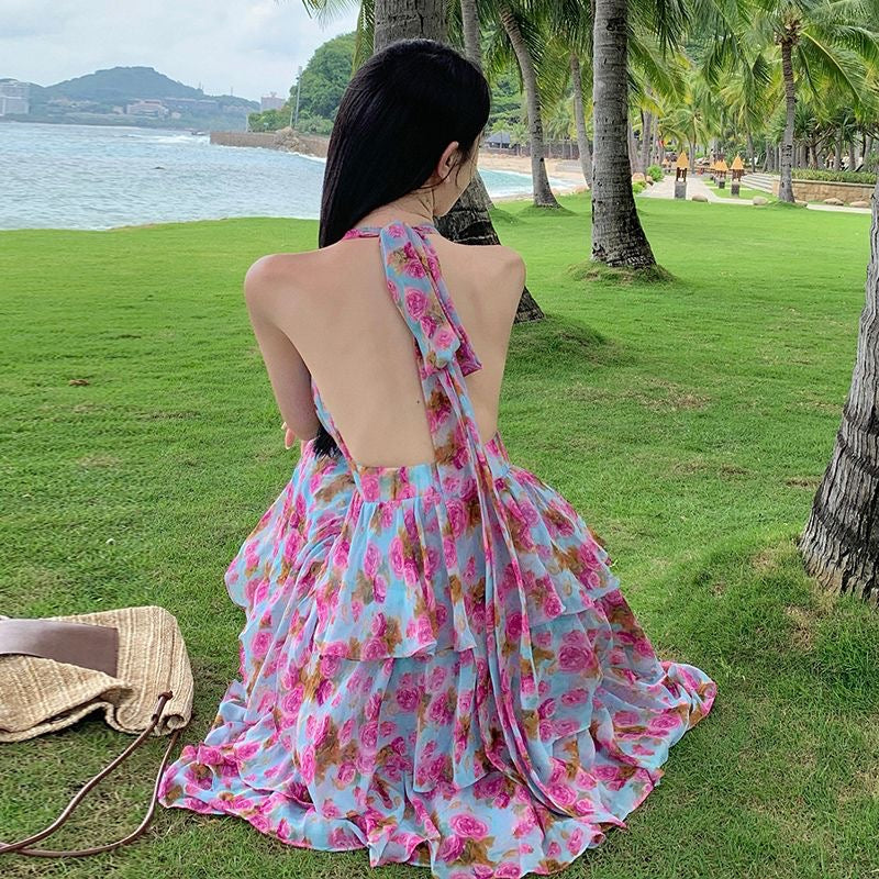 French high-waisted cake dress