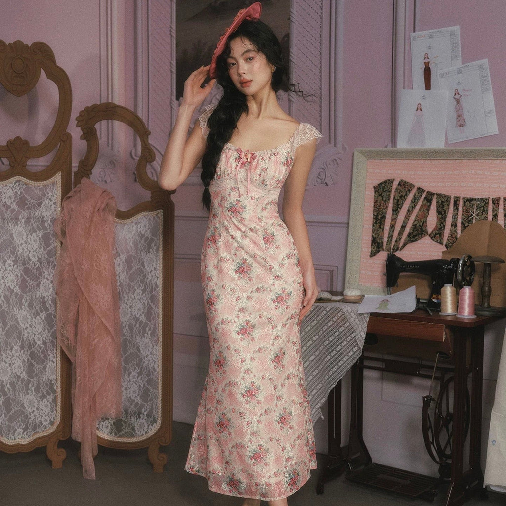 Rose Music Box French dress