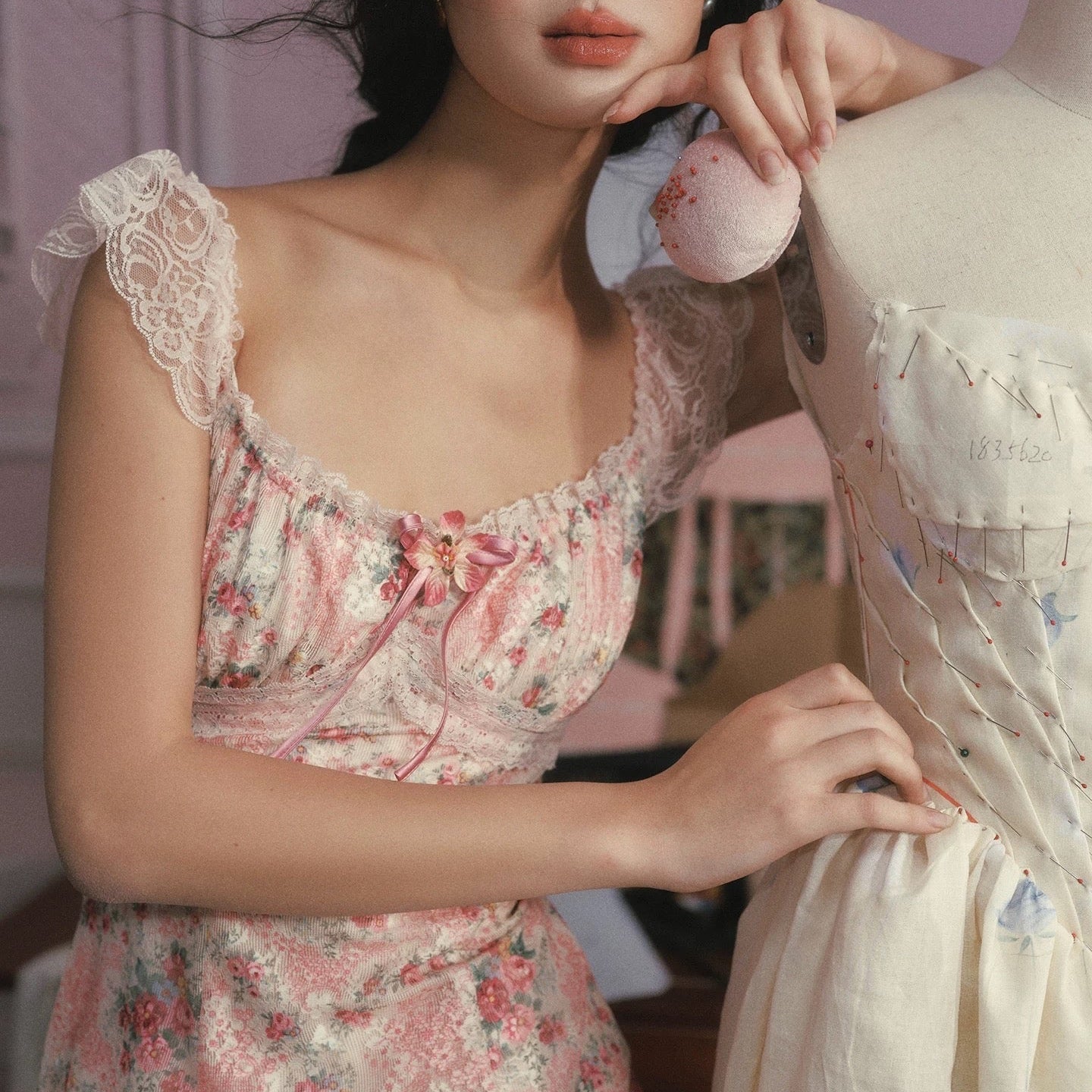 Rose Music Box French dress