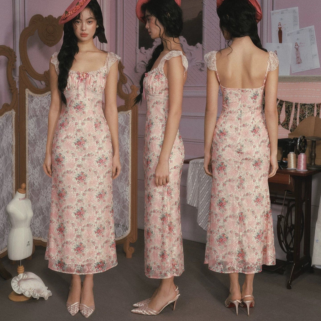 Rose Music Box French dress