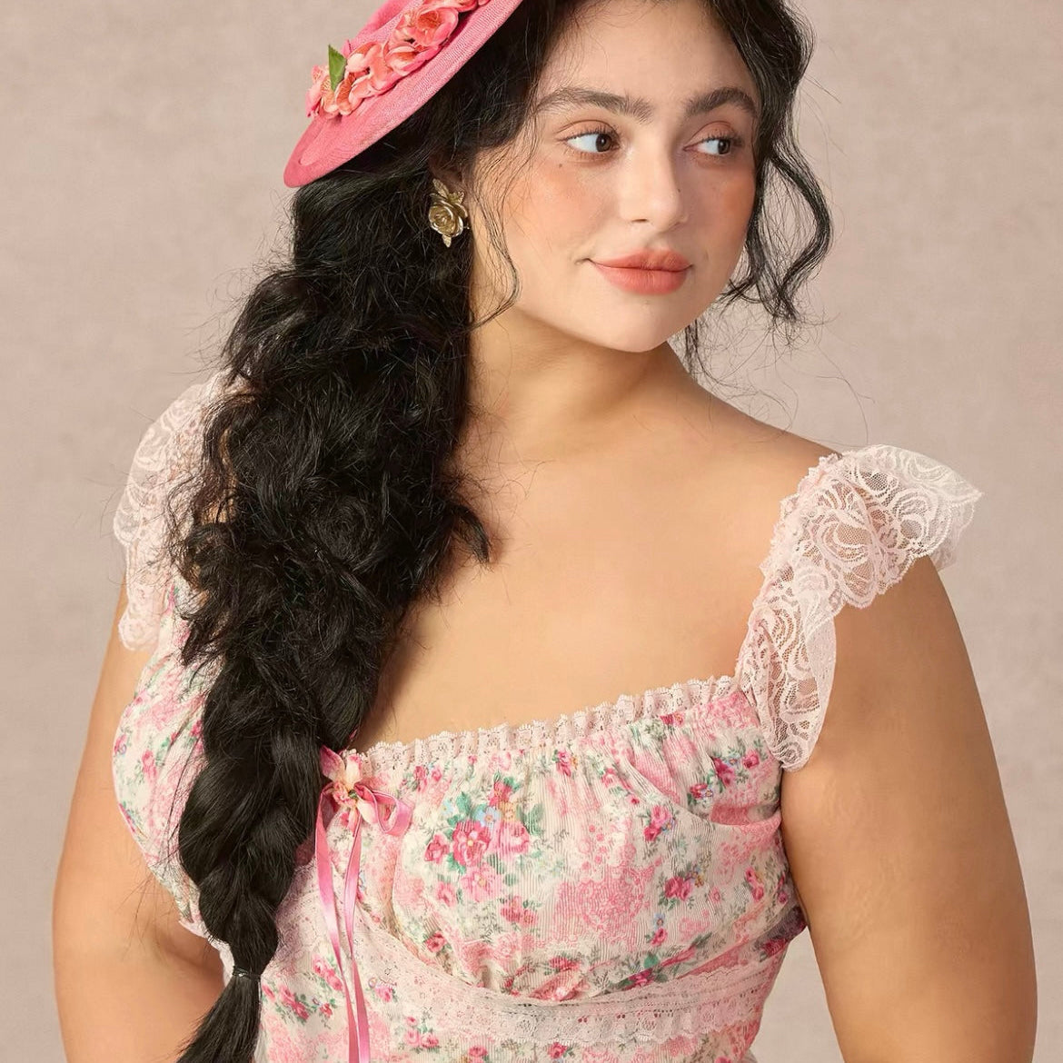 Plus size Rose Music Box French