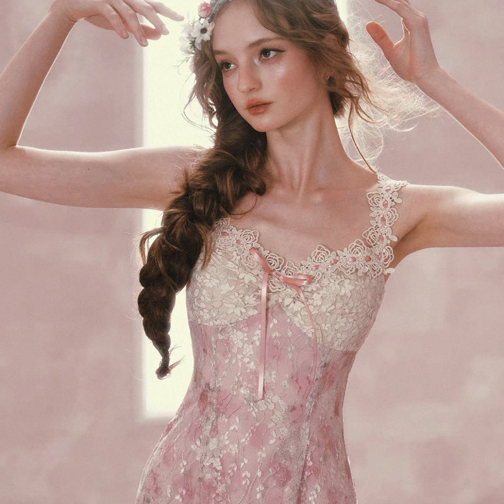 Floral print French Rococo Dress(ships after 30 Days)