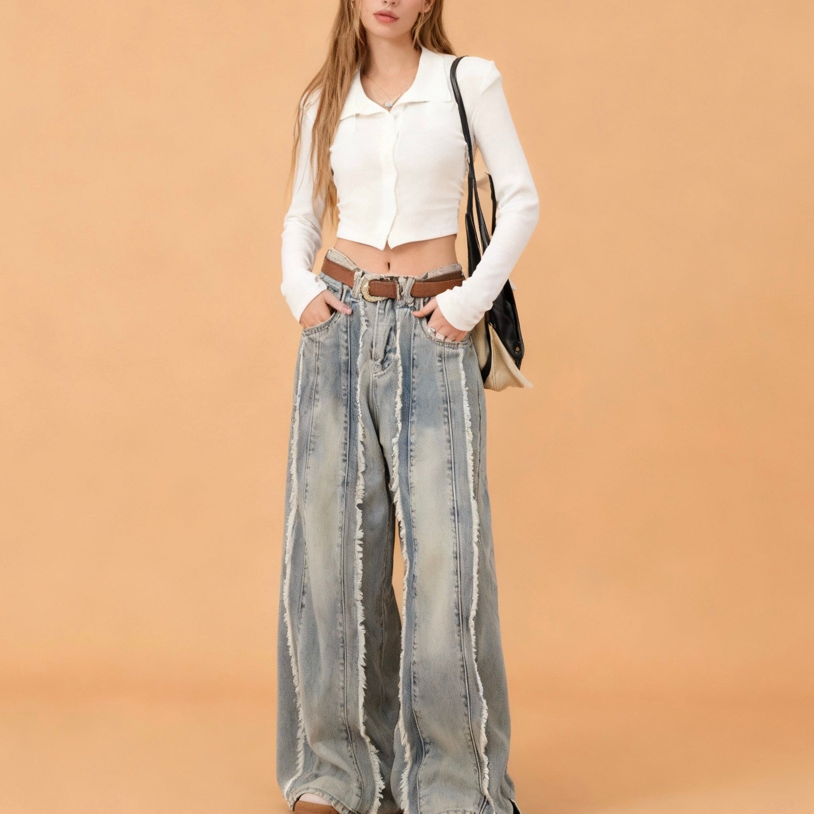high rise jeans