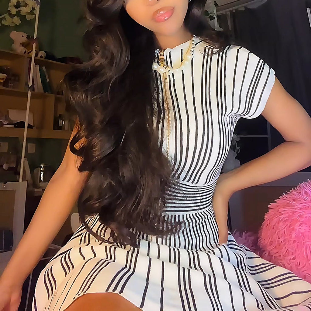 Knitted skater dress