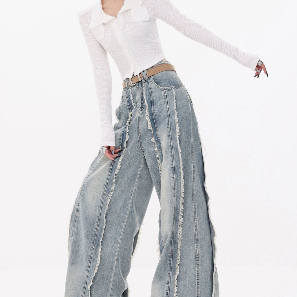 high rise jeans